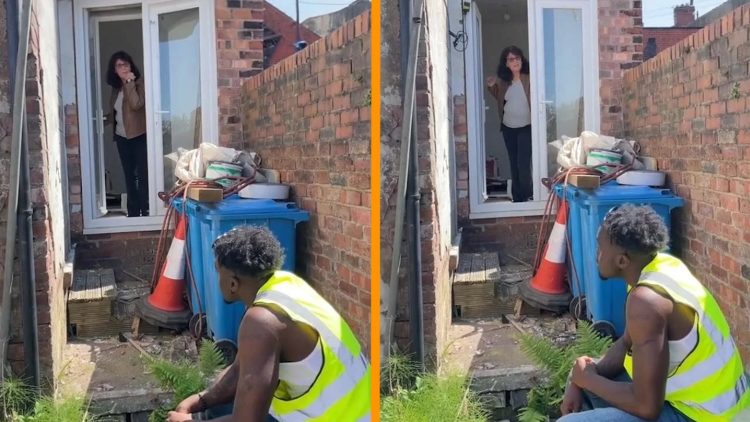 Vrouw woedend op bouwvakkers: “Ik betaal jullie niet om te pauzeren!”