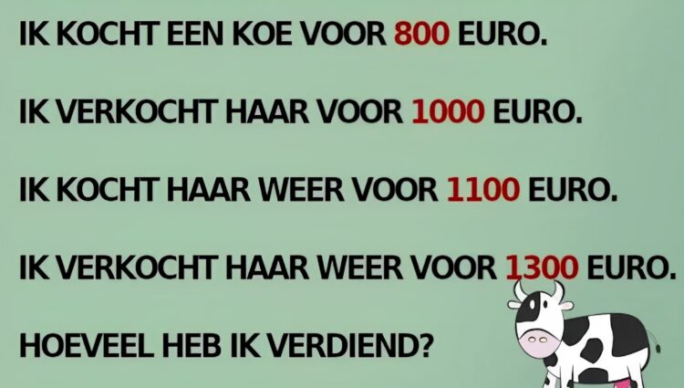 WAT!? Krijgt nou niemand dit koeienraadsel opgelost?