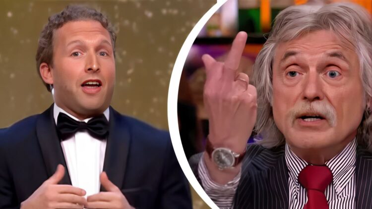 Peter Pannekoek maakt Johan Derksen live op tv helemaal af
