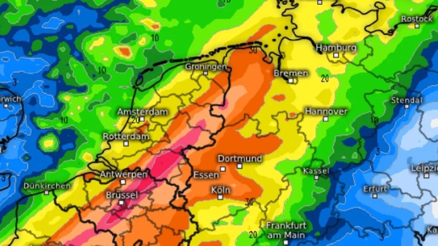 Aangepast weerbericht: “Thuisblijven als dat mogelijk is.”