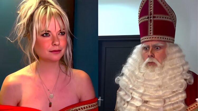 Sinterklaas is wel heel erg onder de indruk van Sylvana zonder badjas