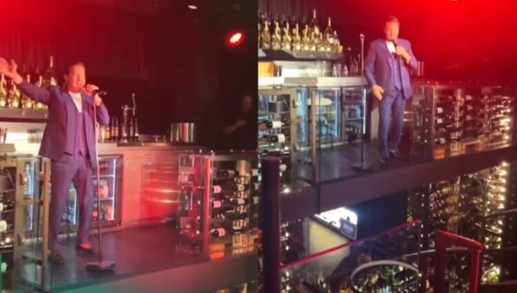 Straalbezopen Tino Martin zingt ‘Last Christmas’ zo vals als een kraai