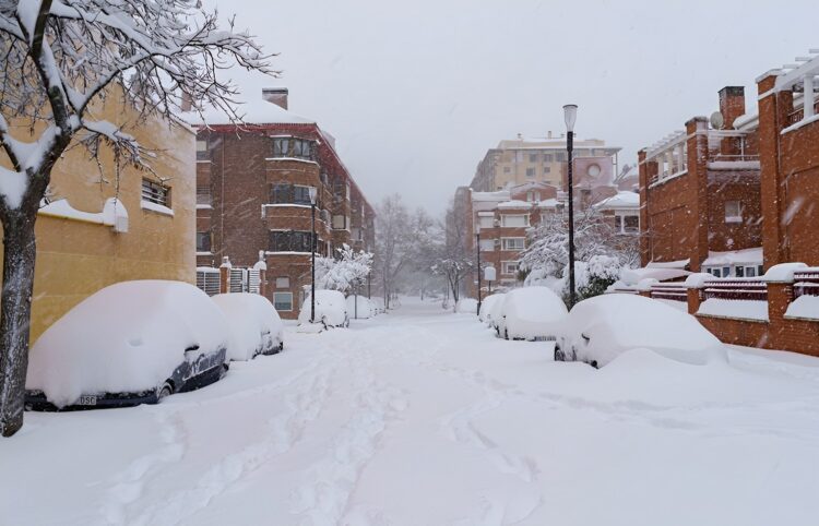 Op deze plekken valt zondagochtend de meeste sneeuw