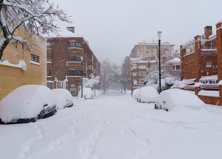 Op deze plekken valt zondagochtend de meeste sneeuw