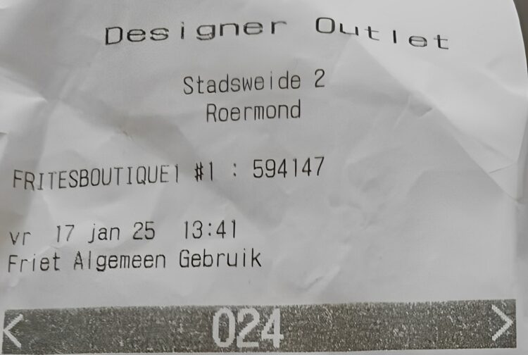 Bizar! Zoveel moet je betalen voor een frietje in de Designer OUTLET Roermond