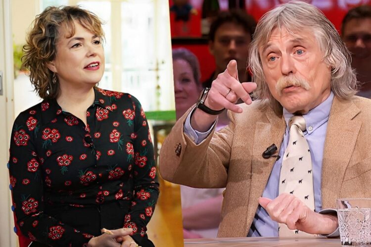 Johan Derksen woest opgebeld door vroegere horrorhulpje van Matthijs van Nieuwkerk: ‘Wat een trut’