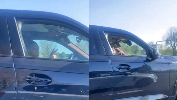 Ali B denkt sjans te hebben, maar de dame zegt iets waardoor hij keihard wegscheurt