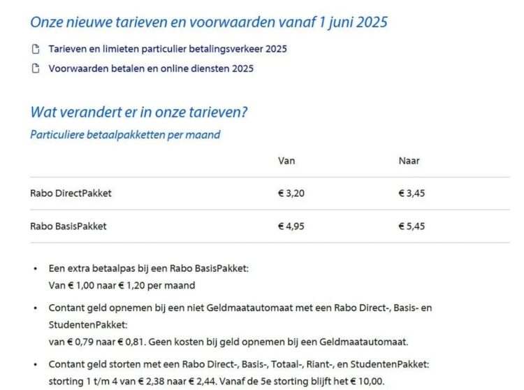 Slecht nieuws voor rekeninghouder van de Rabobank – Menszine