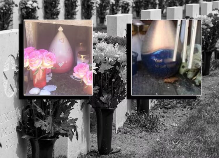 Urnen van overleden kinderen gestolen van begraaf­plaats: ‘Ik wil mijn dochter terug!