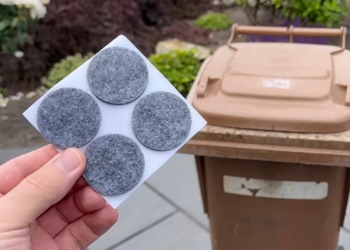 Zijn buren vroegen zich af waarom hij viltjes in zijn vuilnisbak plakte, nu doet IEDEREEN het op deze manier