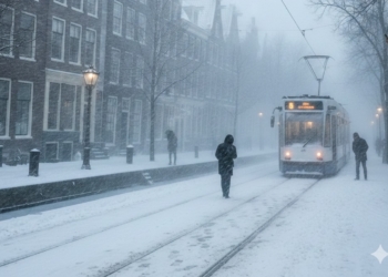 Weeralarm: dik pak sneeuw onderweg naar Nederland. Hier gaat het echt sneeuwen!
