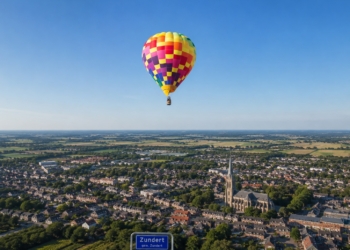 Passagier springt uit luchtballon boven Zundert: hulpdiensten massaal aanwezig