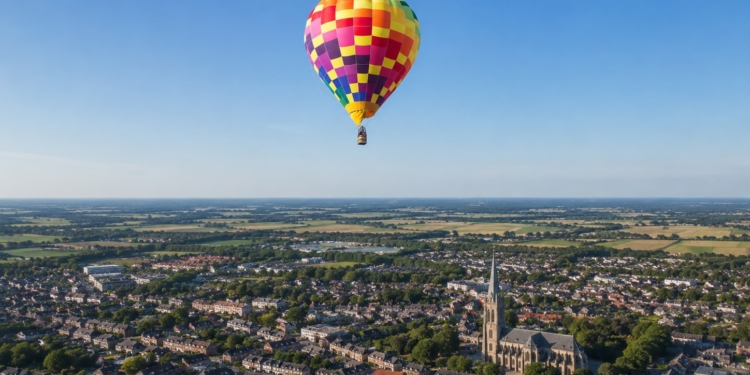 Passagier springt uit luchtballon boven Zundert: hulpdiensten massaal aanwezig