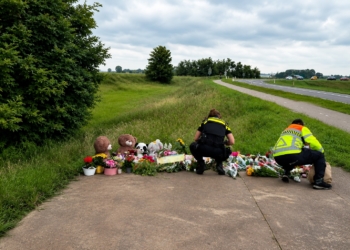 Bizar: auto vliegt wéér uit de bocht en scheurt recht op rouwenden af bij rampplek