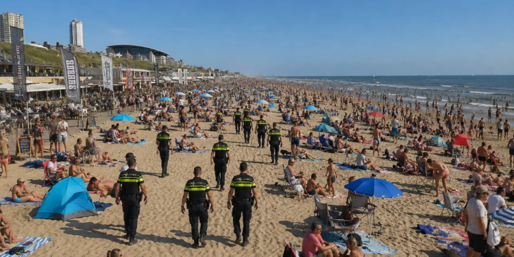 Schokkende beelden in Scheveningen: reljongeren rennen als bange hazen weg voor de politie
