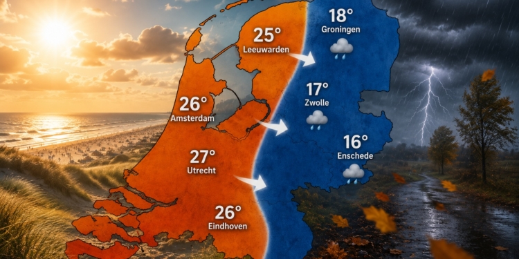 KNMI komt met opvallende weersverwachting voor de komende dagen: grote weeromslag