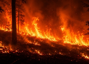 Net binnen: spannende uren voor natuurbrand Limburg ‘Onweer op komst’