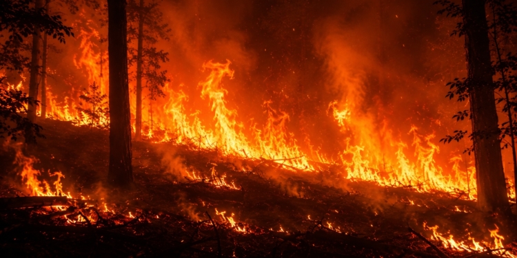Net binnen: spannende uren voor natuurbrand Limburg ‘Onweer op komst’