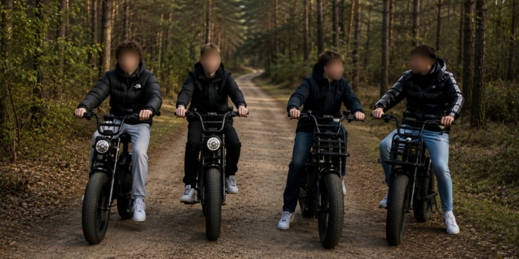Politie zoekt tieners op fatbike na brandstichting in bosgebied