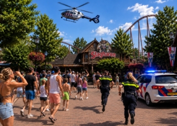 Heftig: politiehelikopter op zoek naar verdachten in Attractiepark Slagharen