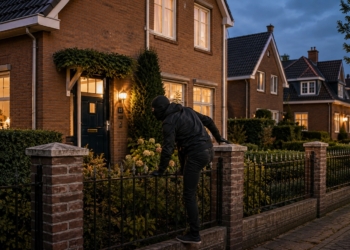 Leegloper denkt makkelijk binnen te komen maar wordt en wordt begroet door Brutus