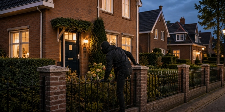 Leegloper denkt makkelijk binnen te komen maar wordt en wordt begroet door Brutus