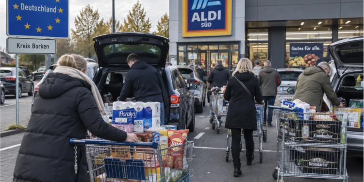 Nederlanders rijden massaal de grens over voor boodschappen, maar dít moet je weten!