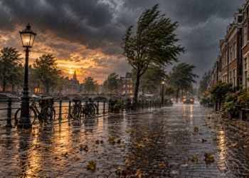 Het is na vandaag gedaan met de zomer: flinke regenbuien en stevige wind op komst