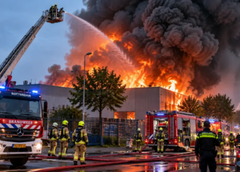 NL-Alert verstuurd vanwege enorme brand: dit is er aan de hand