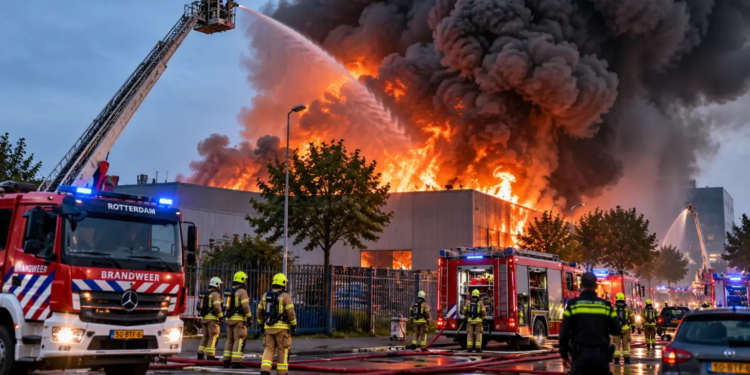 NL-Alert verstuurd vanwege enorme brand: dit is er aan de hand