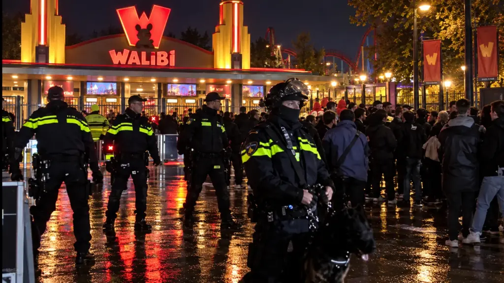 Heftig: Massale politie inzet bij Walibi Fright Nights