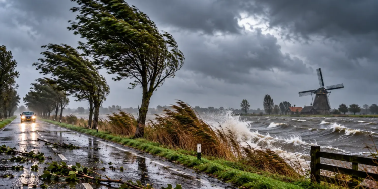 Opnieuw weeralarm afgegeven voor drie provincies vanwege storm Boelo